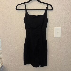 Hello Molly Square Neck Black Mini Dress!!🦋